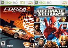 360: MARVEL ULTIMATE ALLIANCE / FORZA MOTORSPORT 2 (BOX) - Click Image to Close